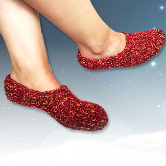 Babuchas tejidas a mano. Babuchas en lana. Talykí Taller de Tejidos y diseño textil