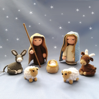 Pesebres tejidos en crochet. Talykí Taller de Tejidos y diseño textil
