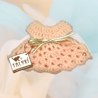 Recordatorio vestido primera comunión. Recordatorios primera comunión, bebé recién nacido. Talykí Taller de Tejidos y diseño textil