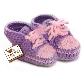 Zapaticos tejidos para niños. Talykí Taller de Tejidos y diseño textil